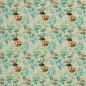 Preview: Viskose Leinen Madeira Blätter beige/aqua/braun von Swafing